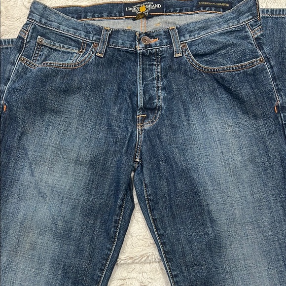 Lucky Brand 221 Original Straight Blue Jeans Timeless Design - Picture 5 of 5